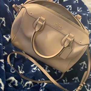 Mini tan coach crossbody